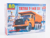 Сборная модель 1:43 Полноприводный капотный самосвал 6х6 Татра T-148S1, Tatra T-148S1 (AVD Models)