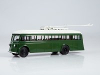 Коллекционная масштабная модель 1:43 Троллейбус ЯТБ-1, зеленый, с журналом №14 (Наши Автобусы. Modimio)
