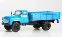 Масштабная модель 1:43 Бортовой автомобиль 4х2 Горький-53-12 без тента, голубой (Наши Грузовики)