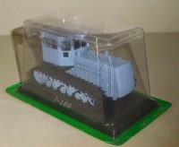 Коллекционная масштабная модель 1:43 Гусеничный трактор Т-180 серый, с журналом Тракторы №55 (Hachette)