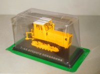 Коллекционная масштабная модель 1:43 Гусеничный трактор Т-4А,  второго поколения, желтый, с журналом Тракторы №132 (Hachette)