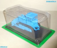 Коллекционная масштабная модель 1:43 Бульдозер Т-130М, синий с журналом Тракторы №136 (Hachette)