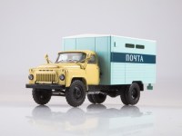 Коллекционная масштабная модель 1:43 Почтовый фургон ГЗСА-3711 (53А) с журналом №25 (Легендарные грузовики СССР)