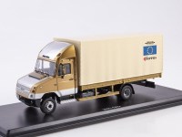 Масштабная модель 1:43 Экспериментальный полукапотный бортовой грузовик ЗиЛ-4362 с тентом (ModelPro)
