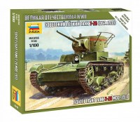 Сборная масштабная модель 1:100 Советский легкий танк Т-26 (Звезда)