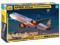 Сборная модель 1:144 Пассажирский авиалайнер Аэробус А320сeo (Звезда)