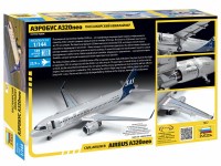 Сборная модель 1:144 Пассажирский авиалайнер Аэробус А320neo (Звезда)